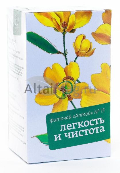 Изображение товара Фиточай Алтай №13 легкость и чистота, 30 пакетиков Фиточай Алтай №13 легкость и чистота, 30 пакетиков фотография