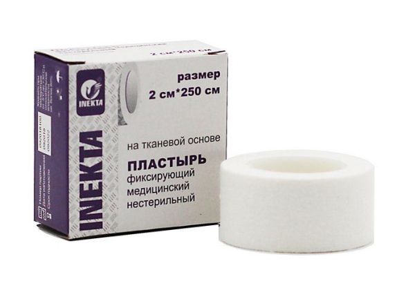 Изображение товара Пластырь Inekta на тканевой основе 2*250см Пластырь Inekta на тканевой основе 2*250см фотография