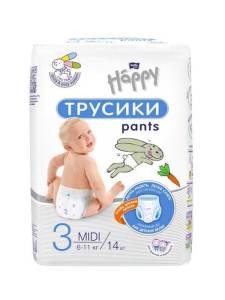 Трусики Bella Happy Midi 6-11кг 14шт